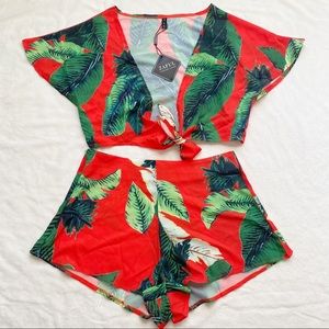 NWT!!! ZAFUL Top & Bottom Crop Top / Shorts